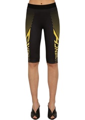 Givenchy Logo Print Tech Jersey Cycling Shorts