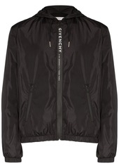 Givenchy logo print zip-front hoodie