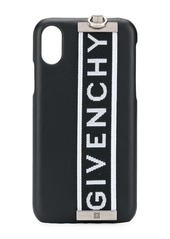 Givenchy logo-tag iPhone X case