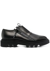 Givenchy logo-tape zip-up Derby shoes