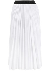 Givenchy logo waistband pleated skirt