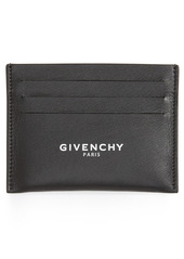 Men's Givenchy Leather Card Case - Black