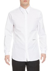 Men's Givenchy Signature Logo Contemporary Fit Button-Up Shirt