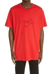 Givenchy Trompe l'Oeil Ring Logo Graphic Tee