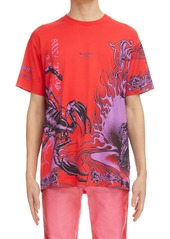 Givenchy Ultra Purple Oversize Graphic Tee in Red/Purple at Nordstrom
