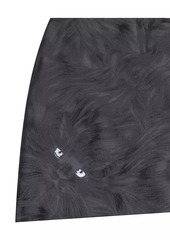 Givenchy Mini Asymmetric Skirt in Cat Jacquard