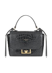 Givenchy Mini Eden Crocodile Embossed Leather Top Handle Bag
