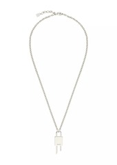 Givenchy Mini Lock Necklace In Metal With Crystal