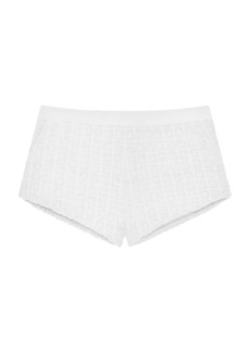 Givenchy Plage Mini Shorts in 4G Cotton Toweling Jacquard