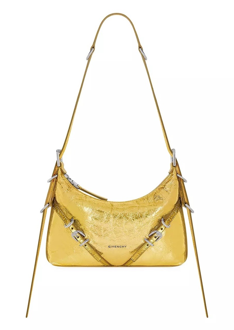 Givenchy Mini Voyou Shoulder Bag In Laminated Leather