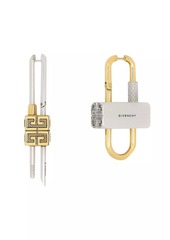 Givenchy Mis-Matched Lock Earrings