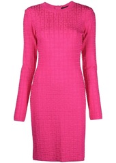 Givenchy monogram-pattern knitted dress