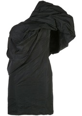 Givenchy one shoulder ruffled dress
