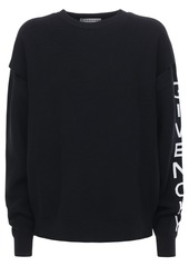 Givenchy Oversize Logo Wool Blend Knit Sweater