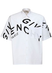 Givenchy Oversize Reflective Logo Cotton Shirt