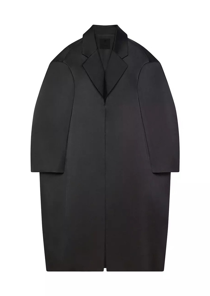 Givenchy Oversized Coat in Silk Satin Duchesse