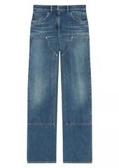 Givenchy Oversized Jeans In Denim With Patches