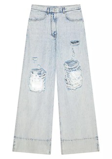 Givenchy Oversized Jeans in Destroyed Denim