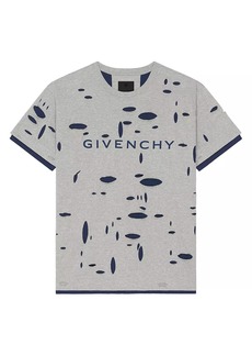 Givenchy Oversized T-shirt In Destroyed Cotton