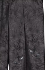 Givenchy Oversized Tailored Pants in Cat Jacquard