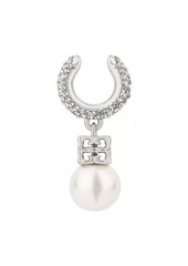 Givenchy Pearl Earcuff In Metal With Crystals