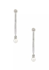 Givenchy Pearl Earrings in Metal with Crystals