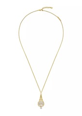 Givenchy Pearling Necklace in Metal with Pearls and Crystals