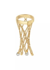 Givenchy Pearling Ring in Metal with Pearls and Crystals