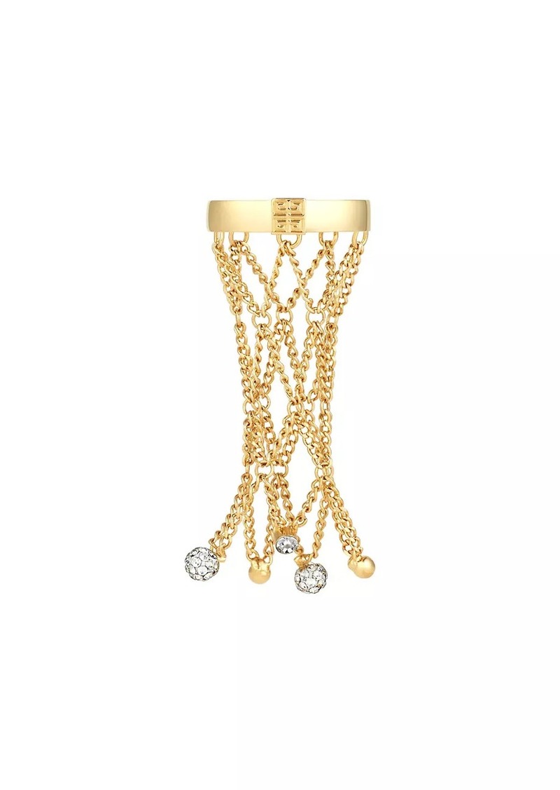 Givenchy Pearling Ring in Metal with Pearls and Crystals