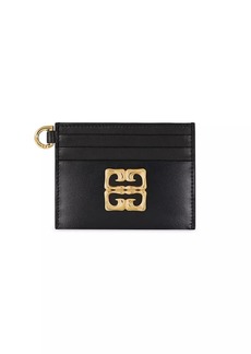 Givenchy Plage 4G Card Holder in Box Leather