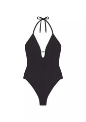 Givenchy Plage One-Piece 4G Swimsuit with Pearls