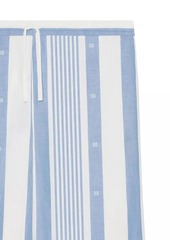 Givenchy Plage Pants in Cotton and Linen with 4G Stripes