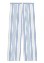 Givenchy Plage Pants in Cotton and Linen with 4G Stripes
