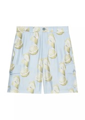 Givenchy Plage Printed Bermuda Shorts in Silk