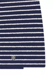 Givenchy Plage Striped Wrap Skirt with 4G Detail