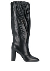 Givenchy pleated calf high boots