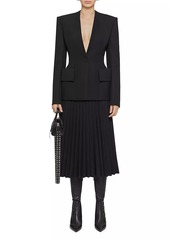 Givenchy Pleated Skirt In Wool