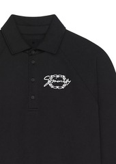 Givenchy Polo Sweatshirt in Fleece with Logo Medallion