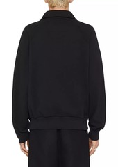 Givenchy Polo Sweatshirt in Fleece with Logo Medallion