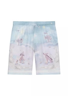 Givenchy Printed Bermuda Shorts in Silk