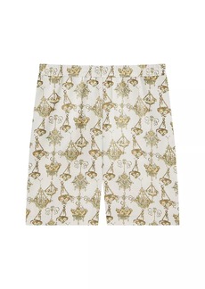 Givenchy Printed Chandelier Tailored Shorts in Silk