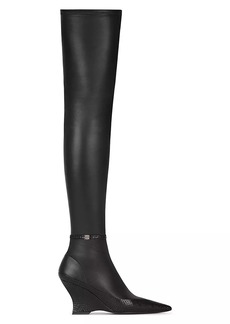 Givenchy Raven Over-The-Knee Boots In Leather And Ayers