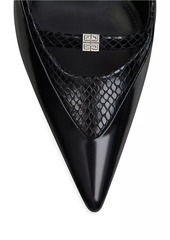 Givenchy Raven Slingbacks In Leather And Ayers