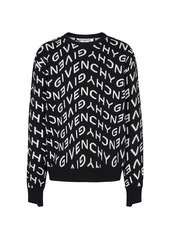Givenchy Refracted Logo Jacquard Crewneck Sweater