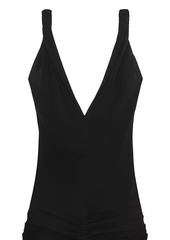 Givenchy Ruched Dress with Twisted Straps in Crepe