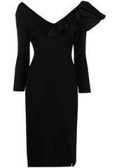 Givenchy ruffle-shoulder dress
