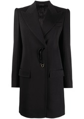 Givenchy safety pin-detail fitted coat
