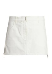 Givenchy Side Zip Denim Mini Skirt