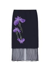 Givenchy Skirt in Floral Devore Satin Jersey