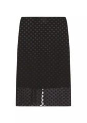 Givenchy Skirt in Polka Dots Devore Satin